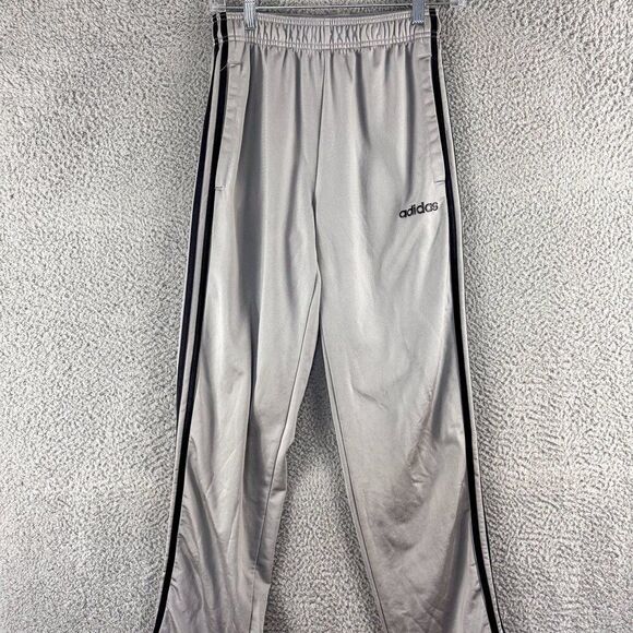 Adidas Track Pants Mens Small Gray Joggers‎ Basketball Gym Trefoil Run Outdoor - Picture 1 of 16